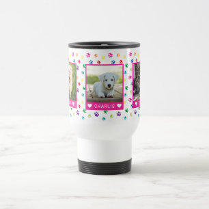 Caneca Térmica Três Fotos de Pet Nomes de Pinças - Impressões