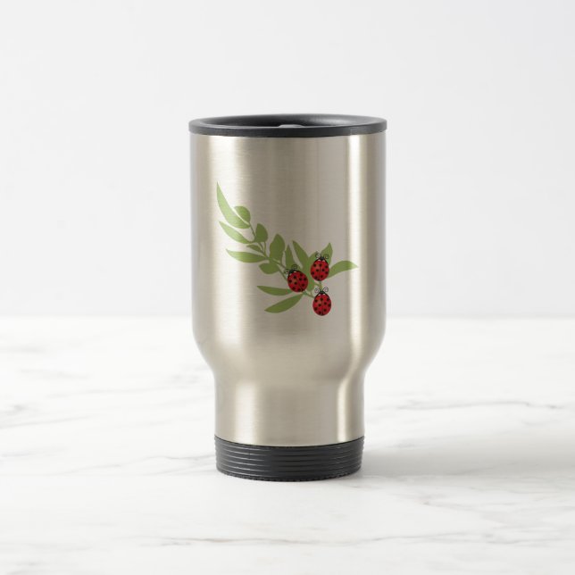 Caneca Térmica Três joaninhas afortunados (Centro)