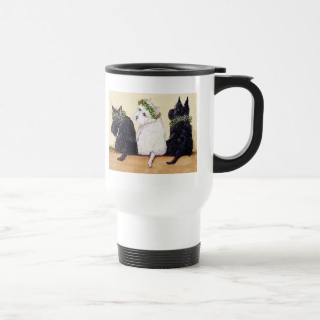 Caneca Térmica Três terrier sábios (Direita)