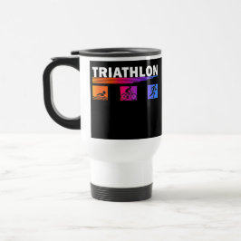 Caneca Térmica Triathlon: Apanhando a Natação, bicicleta, corra