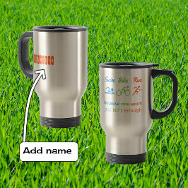 Caneca Térmica Triathlon natação motocicleta citação esportivos p