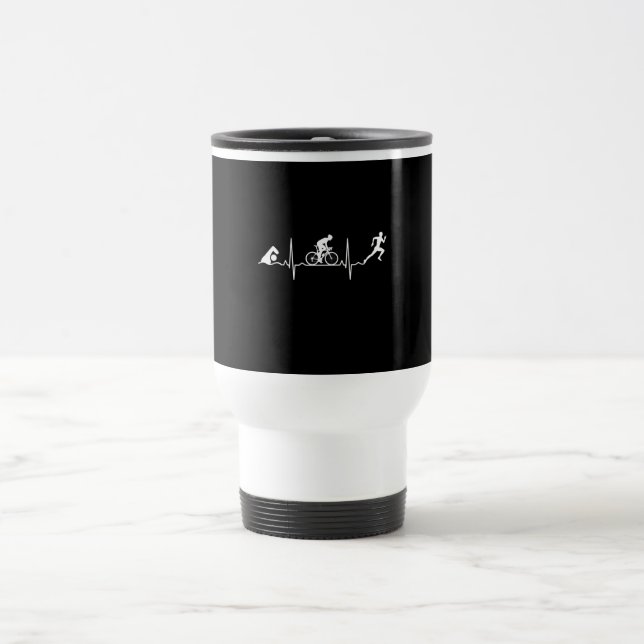 Caneca Térmica Triathlon - Triathlon Heartbeat (Centro)