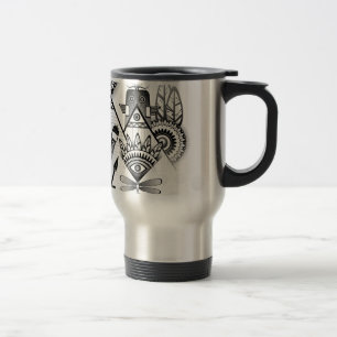 Caneca Térmica Tribal Nativo abstrato
