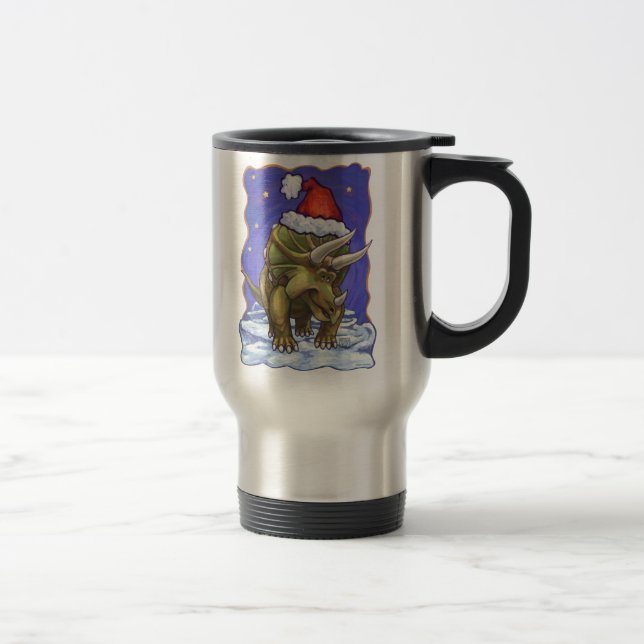 Caneca Térmica Triceratops Natal (Direita)