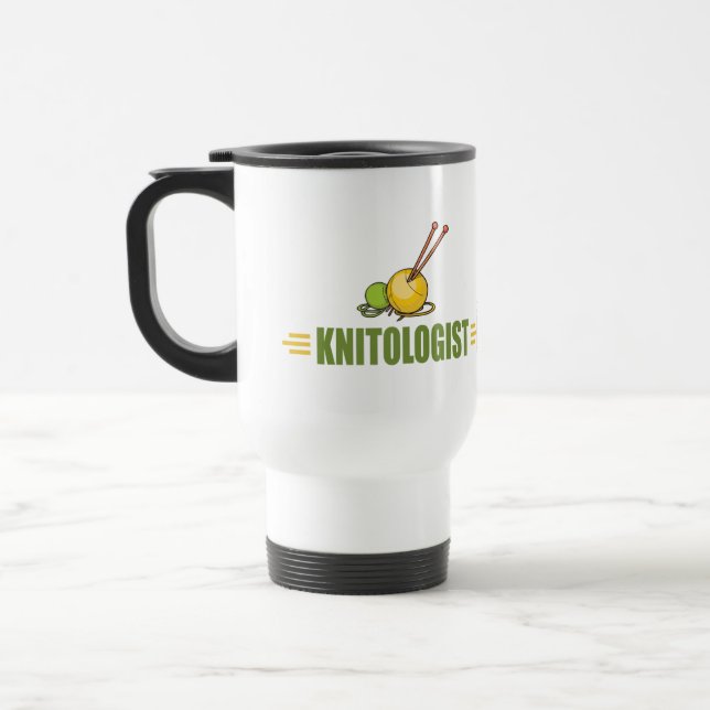 Caneca Térmica Tricô Humorístico (Esquerda)