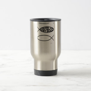 Caneca Térmica Trinity Fishes Eu posso senti-lo na minha alma