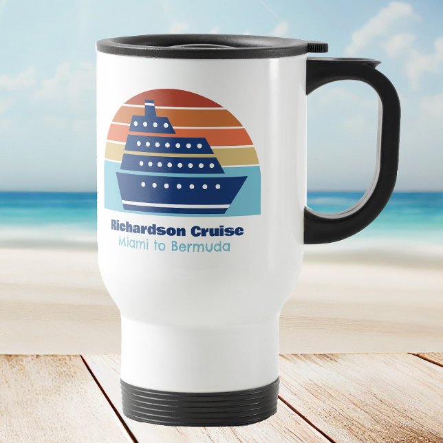 Caneca Térmica Trip Sunset Personalizado para a Família de Navios (Criador carregado)