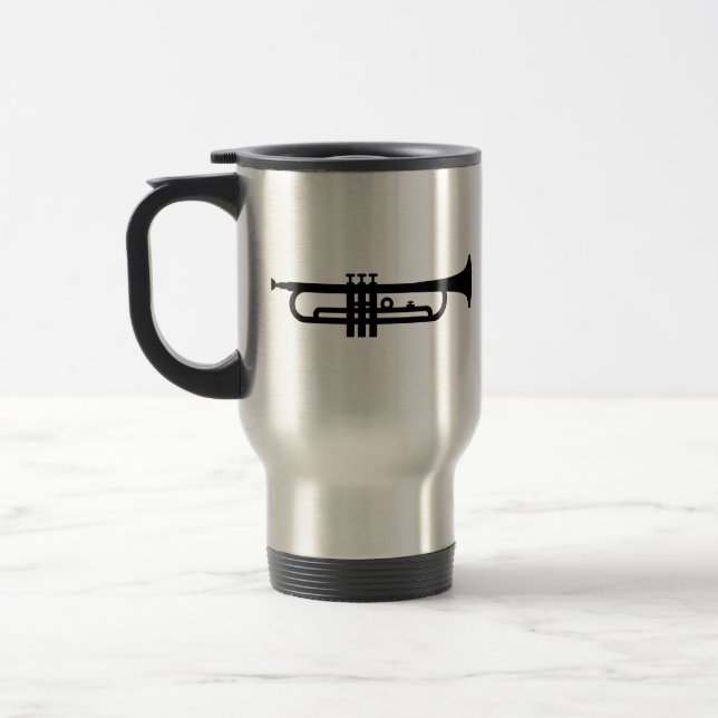 Caneca Térmica Trombeta preta (Esquerda)