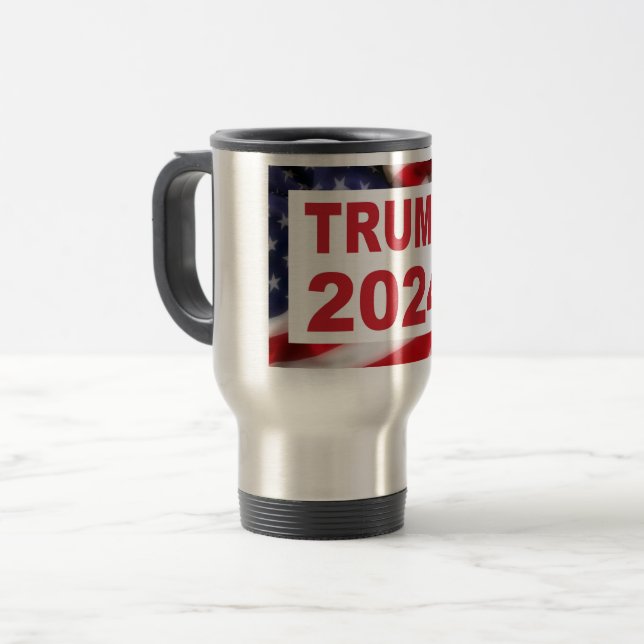 Caneca Térmica Trump 2024 American Flag (Frente Esquerda)