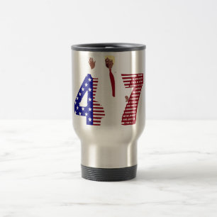Caneca Térmica Trump 47 Pledge of Leiance USA