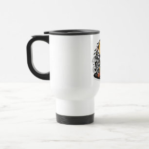 Caneca Térmica Truque ou Cerveja de Dragões de Esqueleto de Festa