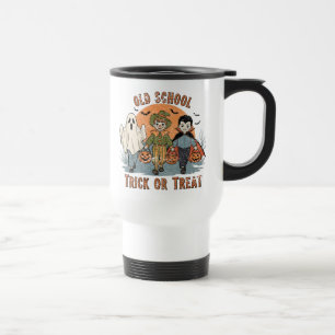Caneca Térmica Truque ou Tratamento à Antiga – Crianças Vintage n