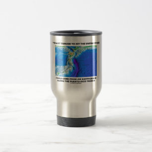 Caneca Térmica Tsunami Porto Rico Trench (Plate Tectonics Earth)