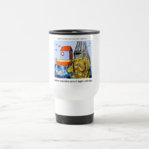 Caneca Térmica Tuba Segura para Golfinhos Divertido