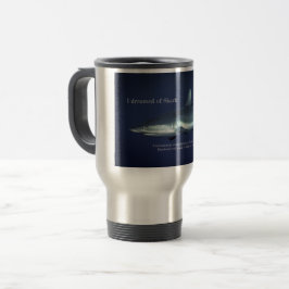 Caneca Térmica Tubarão-recife cinza