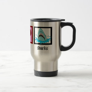 Caneca Térmica Tubarões de paz e amor