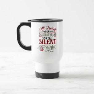 Caneca Térmica Tudo o que quero para o Natal é uma citação noturn