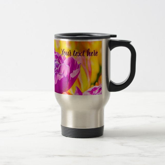 Caneca Térmica Tulipas Encantando lindas (Direita)