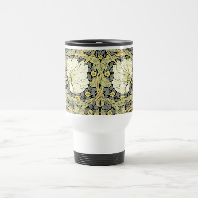 Caneca Térmica Tulipas Pimpernel Arte Botânica William Morris (Centro)