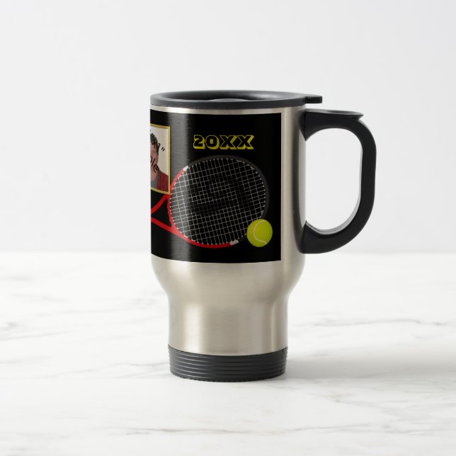 Caneca Térmica Tumbler de foto Tênis preto personalizado (Direita)