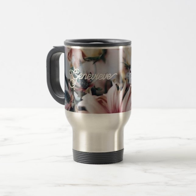 Caneca Térmica Tumbler gravado em aço inoxidável,Presente persona (Frente Esquerda)