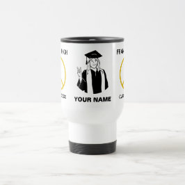 Caneca Térmica Turma de Graduação de 2026 – Graduada Paz Feminina