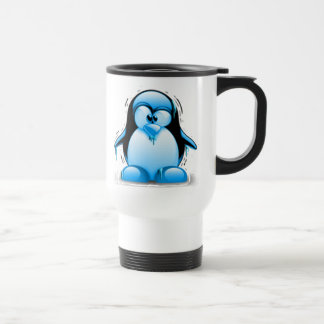 Caneca Térmica Tux azul frio tiritando