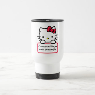Caneca Térmica Um Amigo Doce Como Você - Camiseta de Citação Sinc