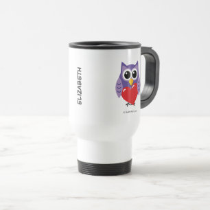 Caneca Térmica Um Amor Coruja Adicione seu nome