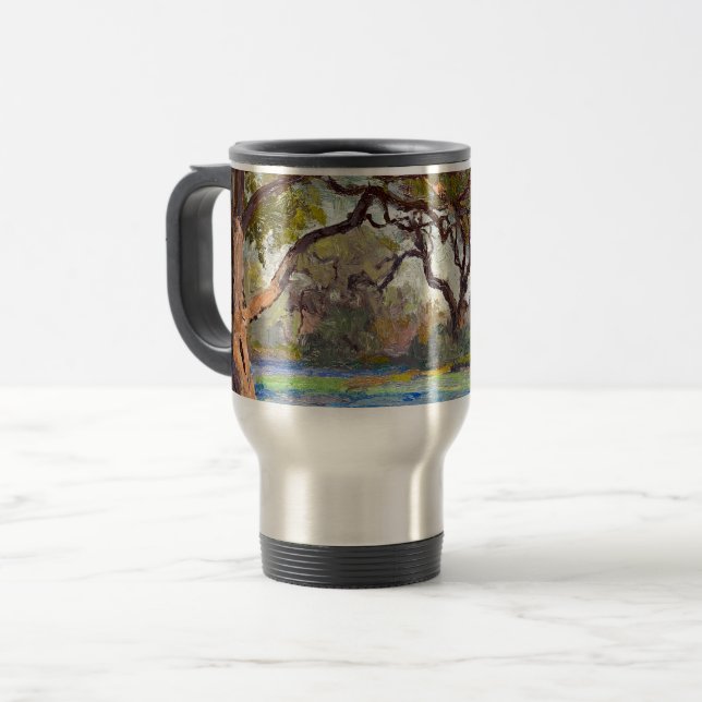 Caneca Térmica Um Campo de Bluebonnets em Alamo Heights, (Frente Esquerda)