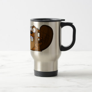 Caneca Térmica Um caráter bonito do castor dos desenhos animados