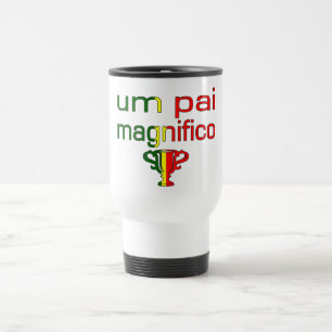 Caneca Térmica Um cores da bandeira de Pai Magnifico Portugal