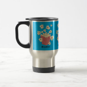 Caneca Térmica Um desenho animado de pipoca