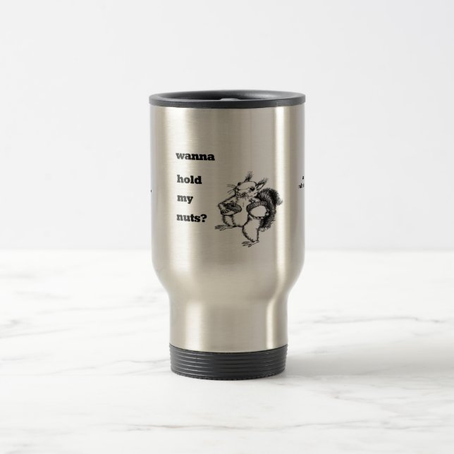 Caneca Térmica um esquilo que apenas o queira guardarar seus (Centro)