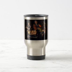 Caneca Térmica Um Filósofo Ministrando uma Palestra sobre o Siste
