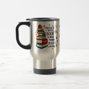 Caneca Térmica Um Livro De Brenda K Davies Um Dia Mantém A Realid
