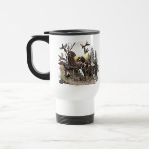 Caneca Térmica Um Ponteiro Alemão Curto sobre o ponto
