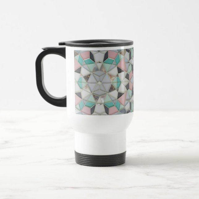 Caneca Térmica um pouco de rosa (Esquerda)