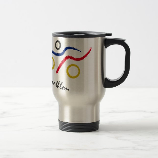 Caneca Térmica Um presente Triathlon excelente para seu amigo ou  (Direita)