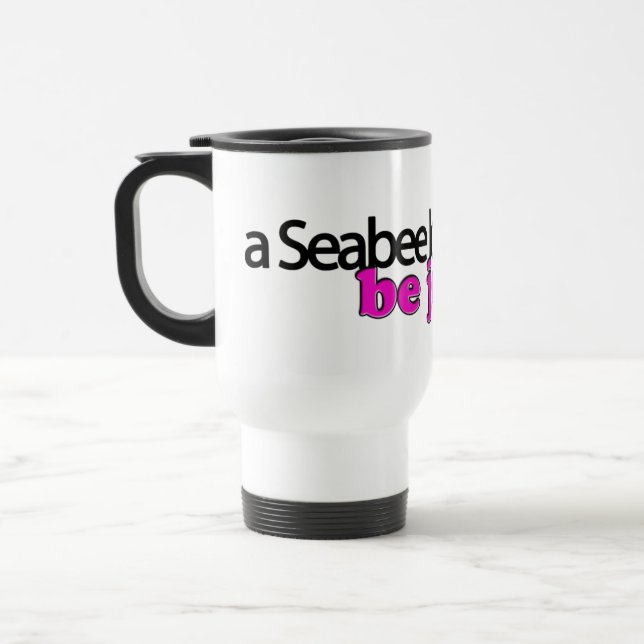Caneca Térmica Um Seabee ama-me, seja ciumento! (Esquerda)