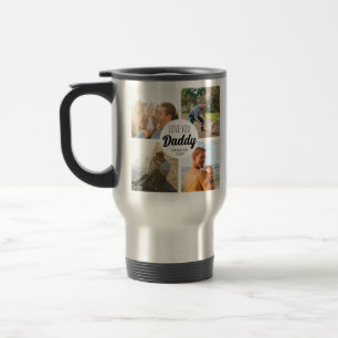 Caneca Térmica Uma Colagem Personalizada De Fotografias "Pai" Com