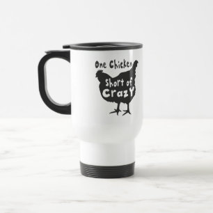 Caneca Térmica Uma Galinha Curta de Louco