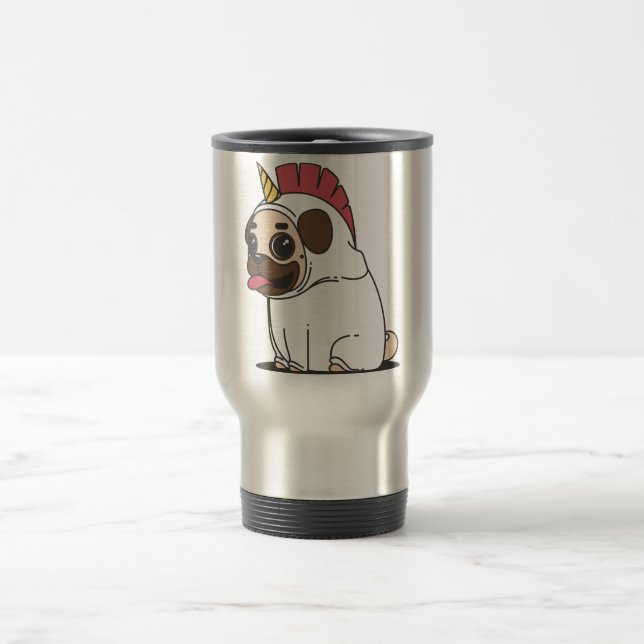 Caneca Térmica Unicorn Pug (Centro)