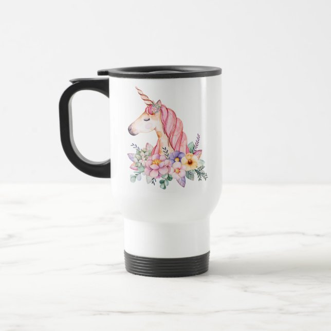 Caneca Térmica Unicórnio (Esquerda)