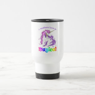 Caneca Térmica Unicórnio Mãe Mães Amor É Magia