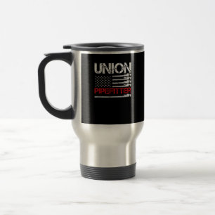 Caneca Térmica Union Pipefitter Union Strong USA American Flag Ru