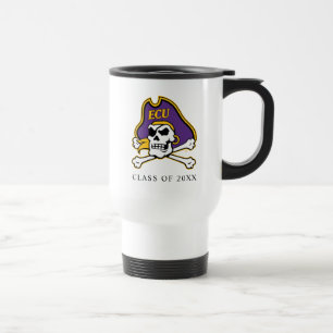 Caneca Térmica Universidade da Carolina do Leste   Piratas ECU