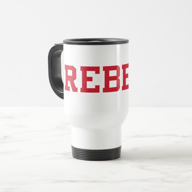 Caneca Térmica Universidade do Mississippi | Observações (Frente Esquerda)