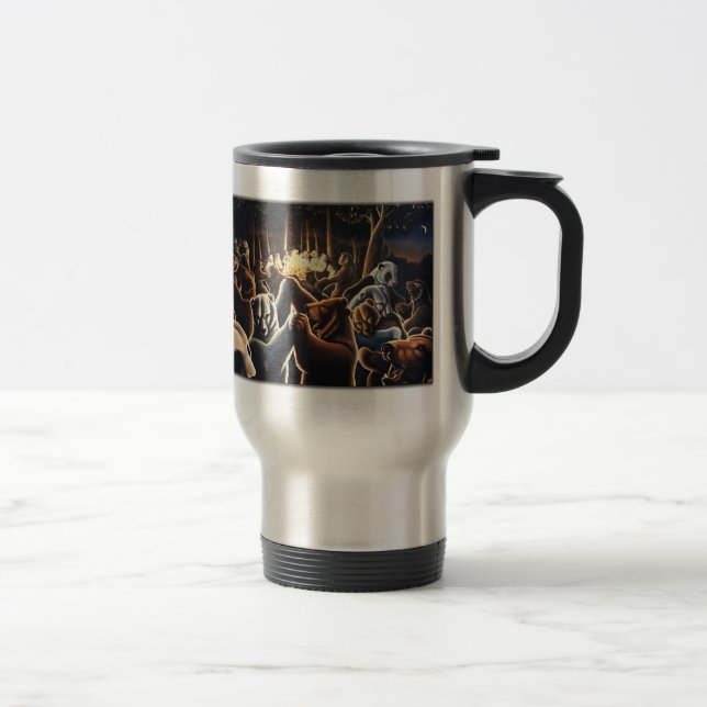Caneca Térmica Ursinhos Dançantes Animais de Festa Mug Copos Bebe (Direita)