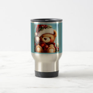 Caneca Térmica Urso de Teddy de Natal 4